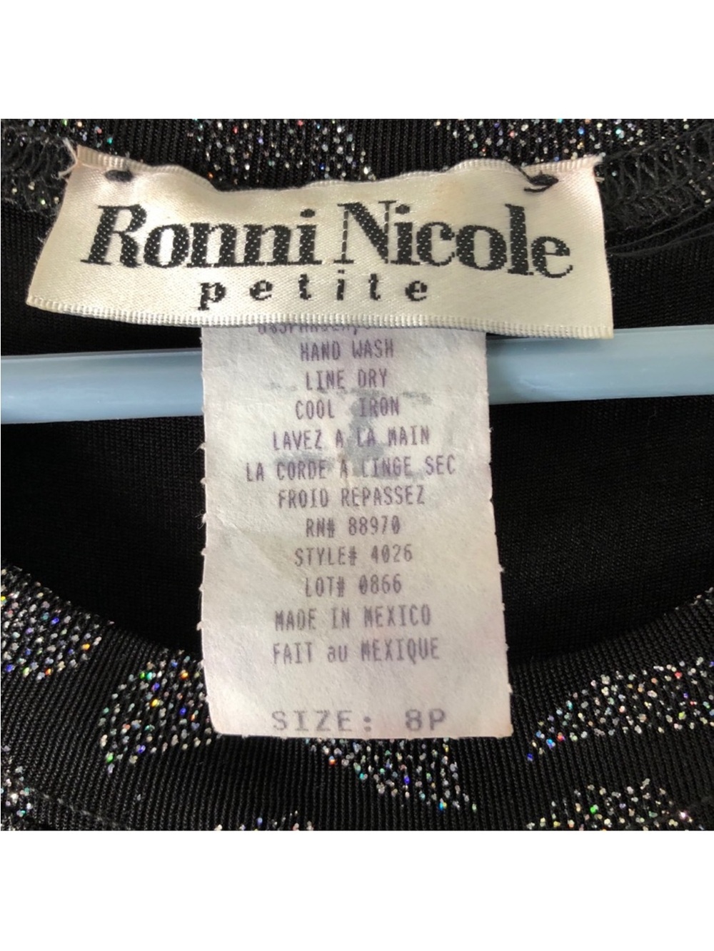 Sparkly Leaf Ronni Nicole Dress 👗 - Picture 3 of 7